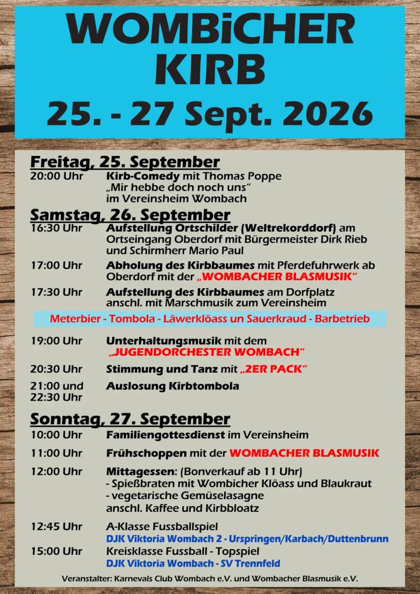 Plakat des Kirbprogrammes
