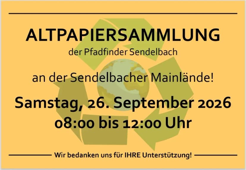 Altpapiersammlung 26.09.26