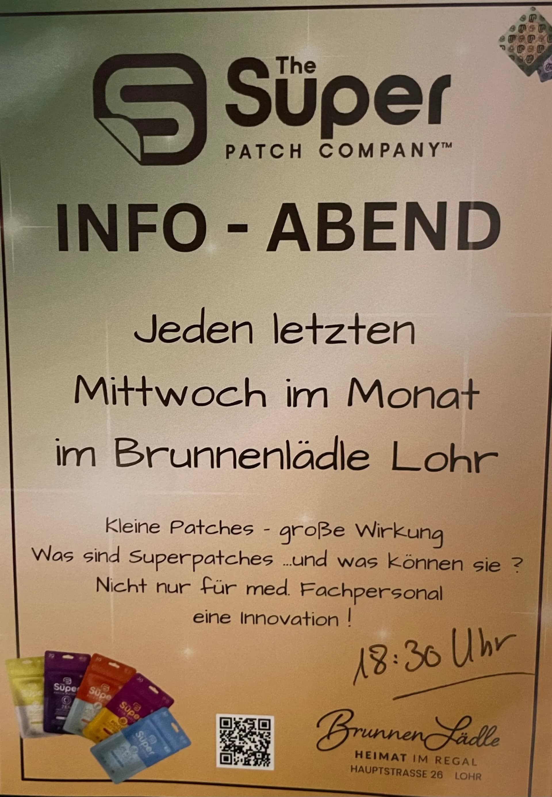 Infoabend Superpatches am 30.09. um 18.30 Uhr im Brunnenlädle