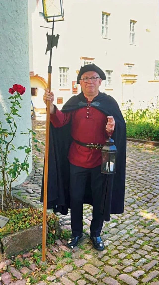 Lohrer Nachtwächter mit Laterne