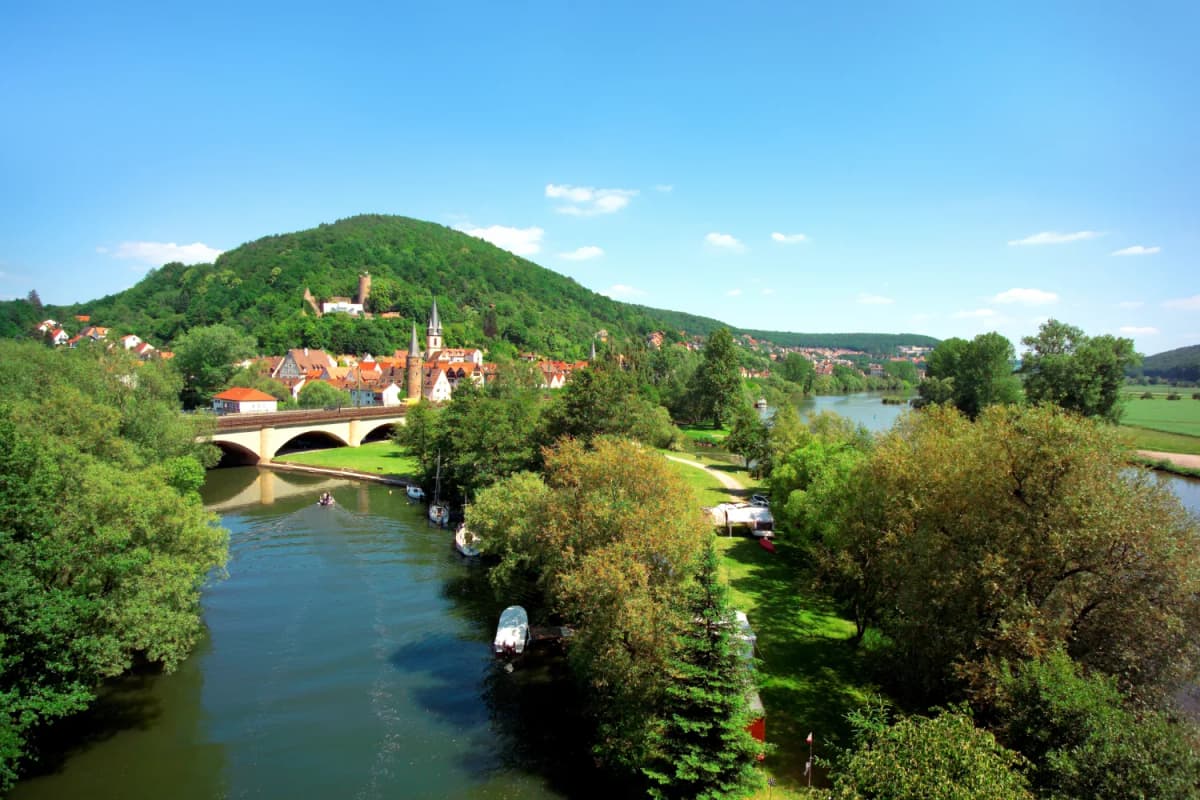 Blick auf Gemünden am Main