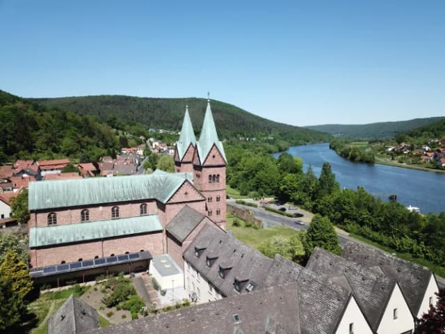 Blick auf das Kloster in Neustadt am Main