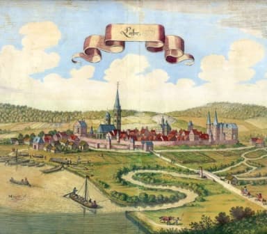 Ein Merianstich der Stadt Lohr am Main