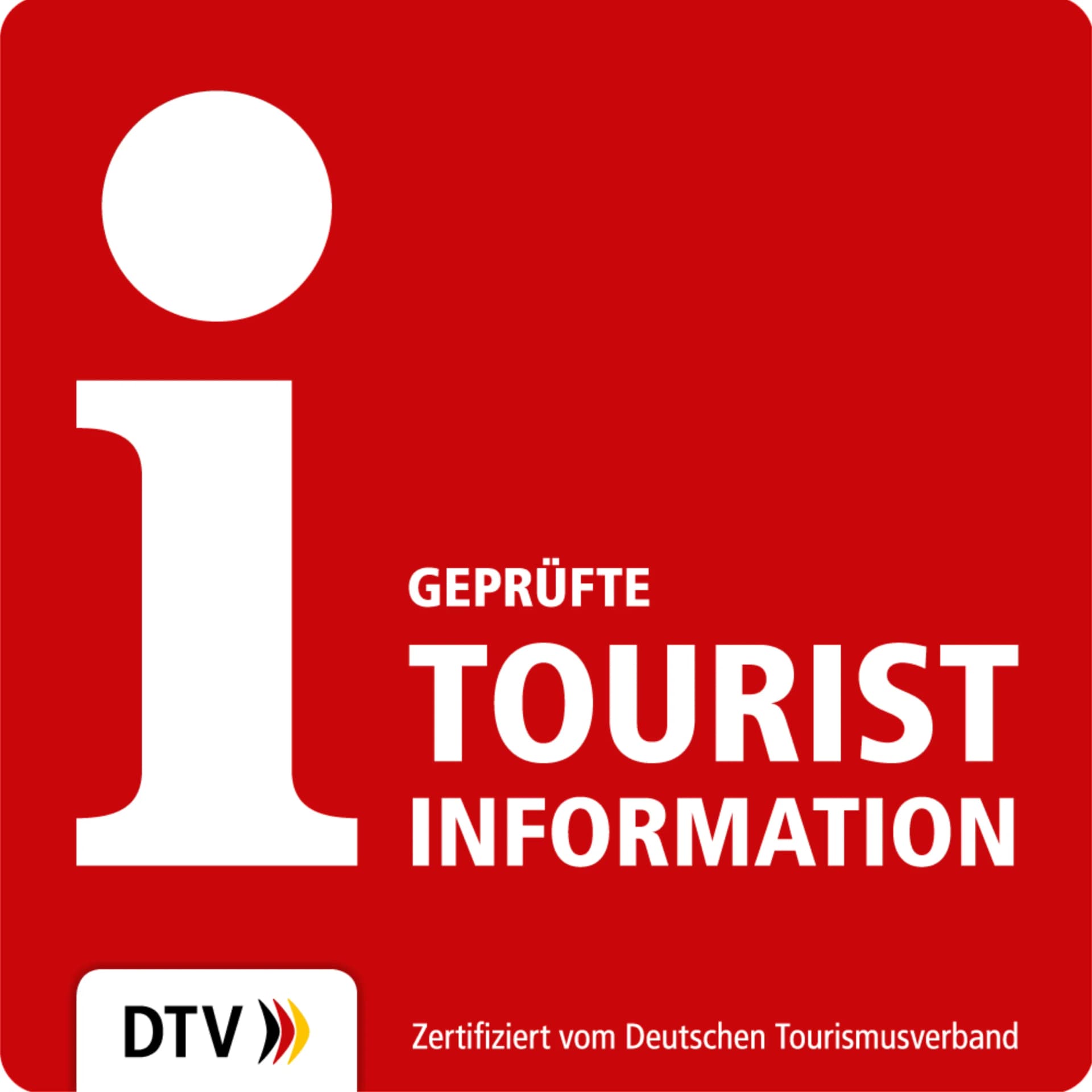 Siegel „Geprüfte Tourist Information“, zertifiziert vom Deutschen Tourismusverband (DTV)