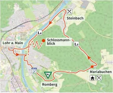 Karte der Route Mariabuchen
