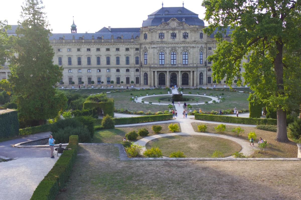 Blick auf die Würzburger Residenz